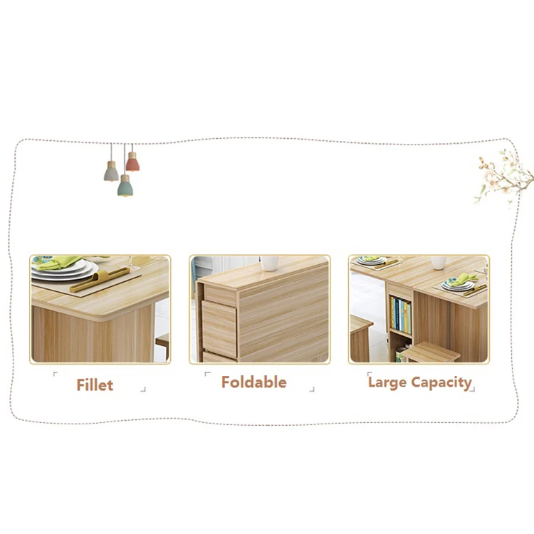 Household Small-Sized Rectangular Folding Dining Table