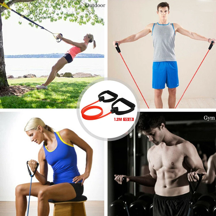 Фитнес упражнений шнуры эластичный Йога Спортивные вытяжная верёвка из стрейч Эспандеры