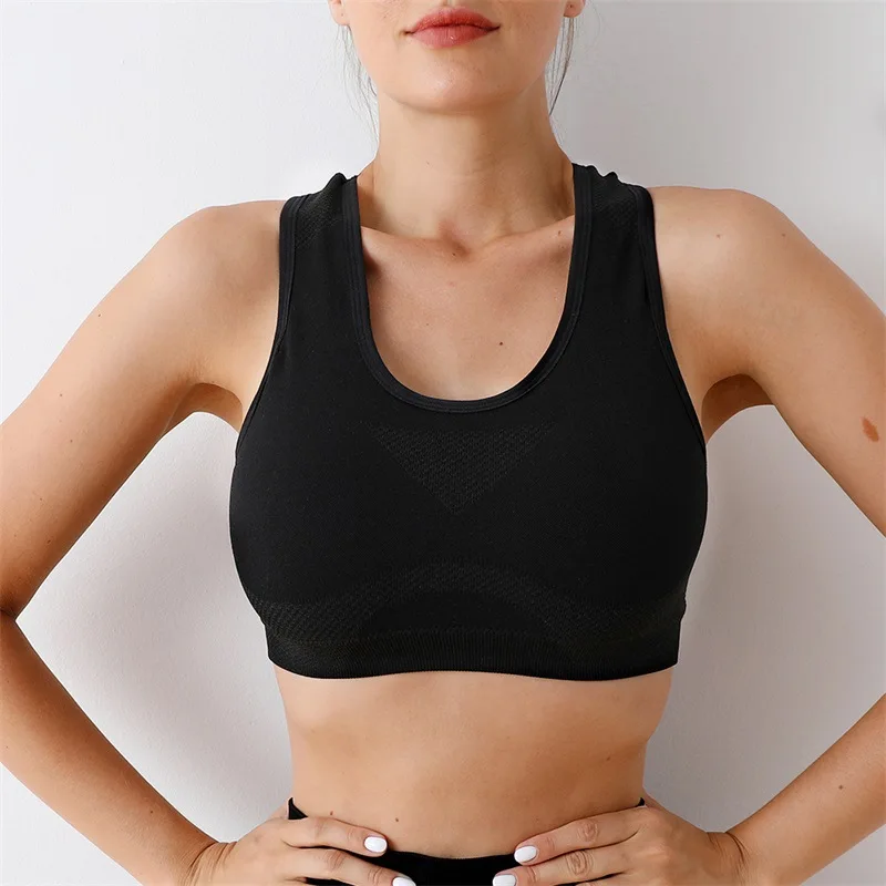 Wholesales Plus Size Women Sports Bra Shockproof Running Fitness Gym ...