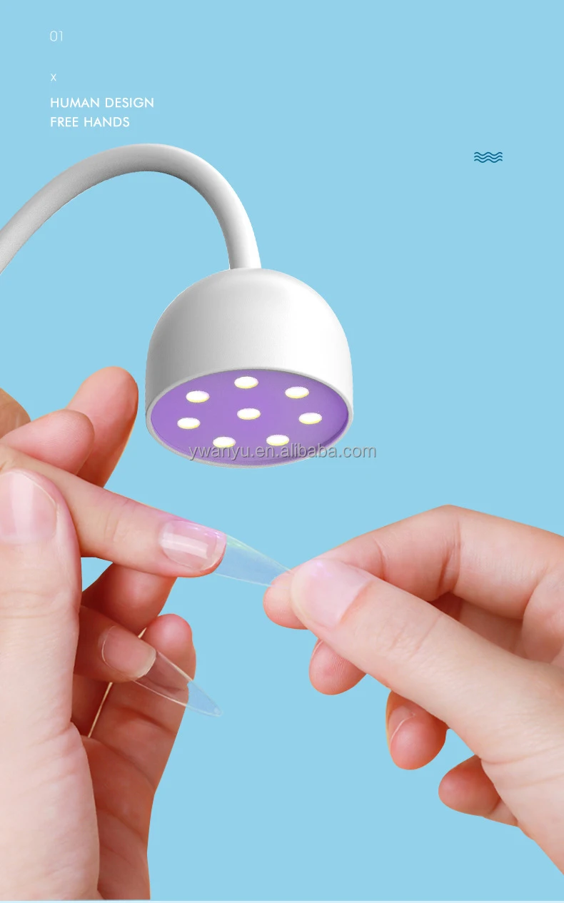 24w Nail Led Lamp For False Nail Tips Usb Line Fast Drying Mini Light Uv  Gel Curing Dryer Nail Art Tools Manicure - Buy Nail Led Lamp,Usb Line Fast  Drying Mini Light