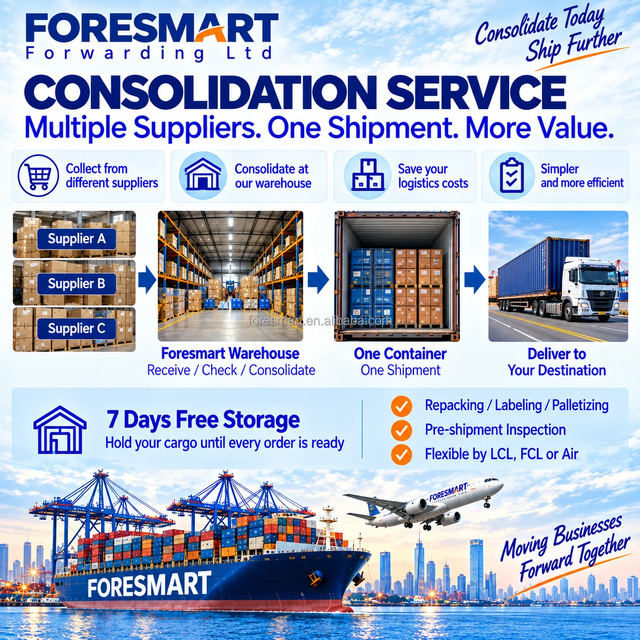 Sea Freight Forwarder Shipping Agent Logistics Service Ship China to Brazil Suriname Chile El Salvador Nicaragua Guyana Panama