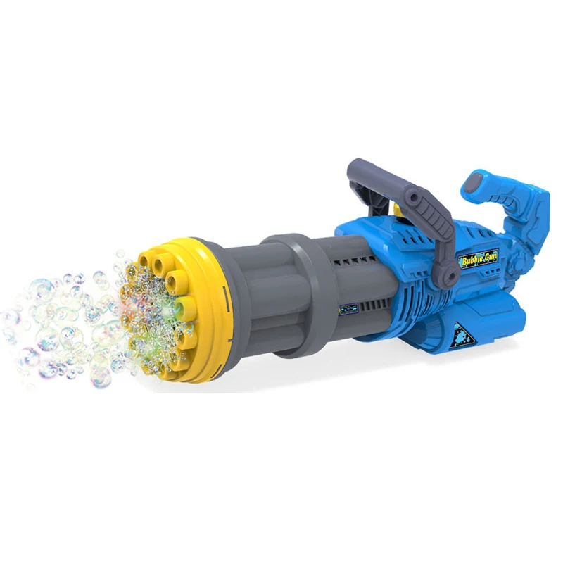 Outdoor Bubble toys Angel Bubble Blower Automatic Electric bubble machine guns for Kids with light music