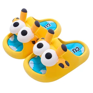 Anti-slip Beach Casual Indoor Outdoor Sandals slippers for Kids Soft Bottom Cartoon Giraffe Kids slippers Children