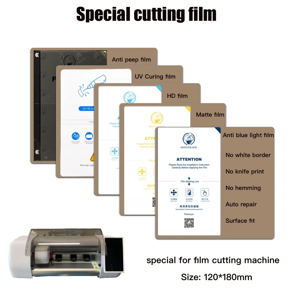hydrogel film for mobile phones screen protector making machine anti spy tpu hydrogel film cutting sheet matte screen film