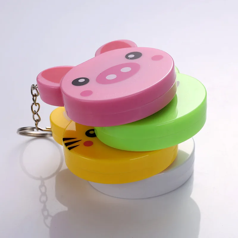 JTMKYO 6 Pieces Cartoon Animal Tape Measure – 1.5m Retractable Sewing & Measuring Tape