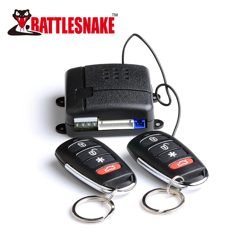 Battlesnake 12V One Way Car Alarm Security System Auto Remote Control Car Alarm for South America Market