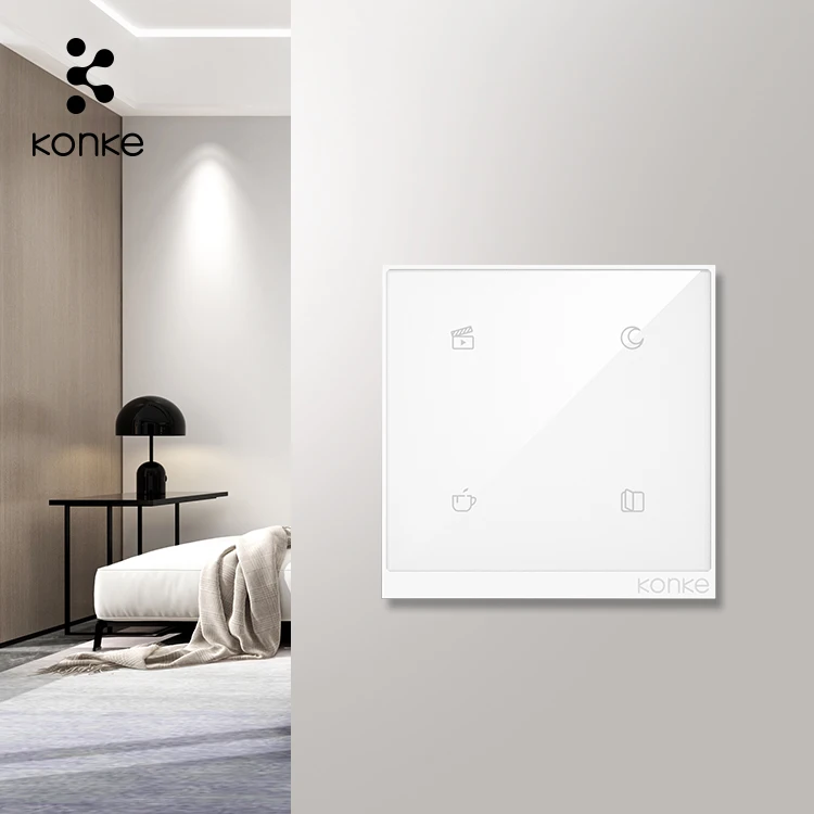 KONKE Zigbee Scene Switch Panel Smart Home Switch Touch Screen