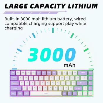 Keywin ZK68 65% Mini Mechanical RGB Gaming Keyboard