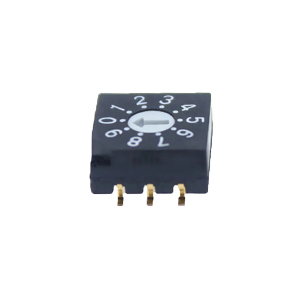 Manual Change Over Coded Switch 10 Position SMD Rotary Dip Switch 6 Pins