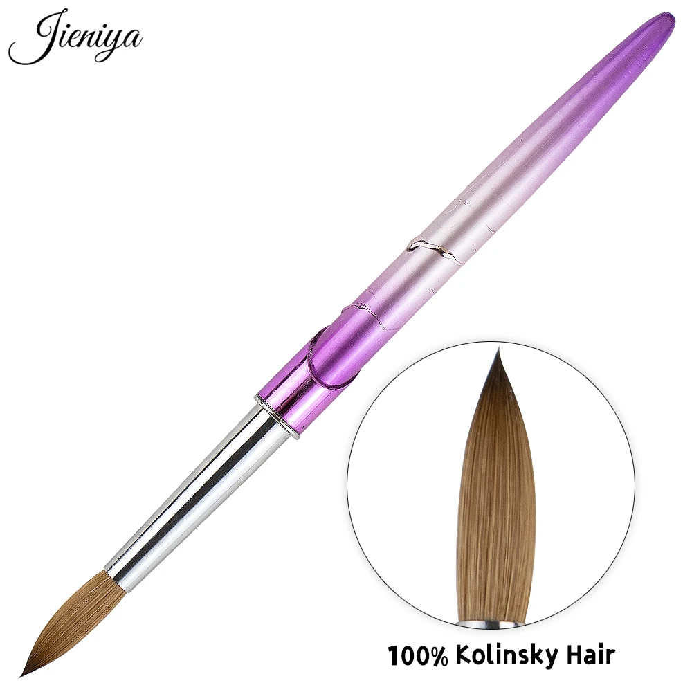 Jieniya Factory Price Unique Pattern Design Brush Nail Sable Hair Uv