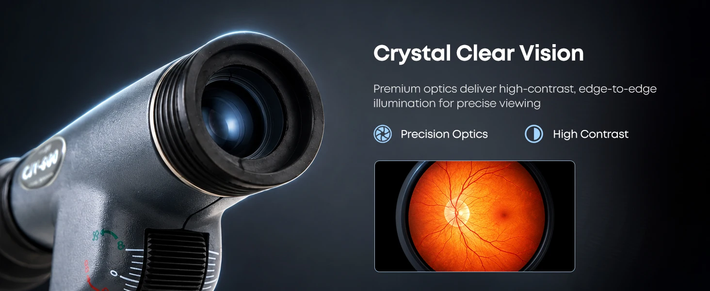 NJC‑800 Streak Retinoscope Ophthalmoscope Set LED Bulb Optometry Ophthalmic Examination Equipment