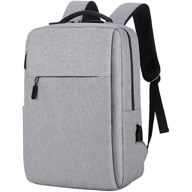 Mochila unisex para ordenador portátil de 15,6 pulgadas, impermeable, Oxford, con carga USB, para negocios, LBX0107-2