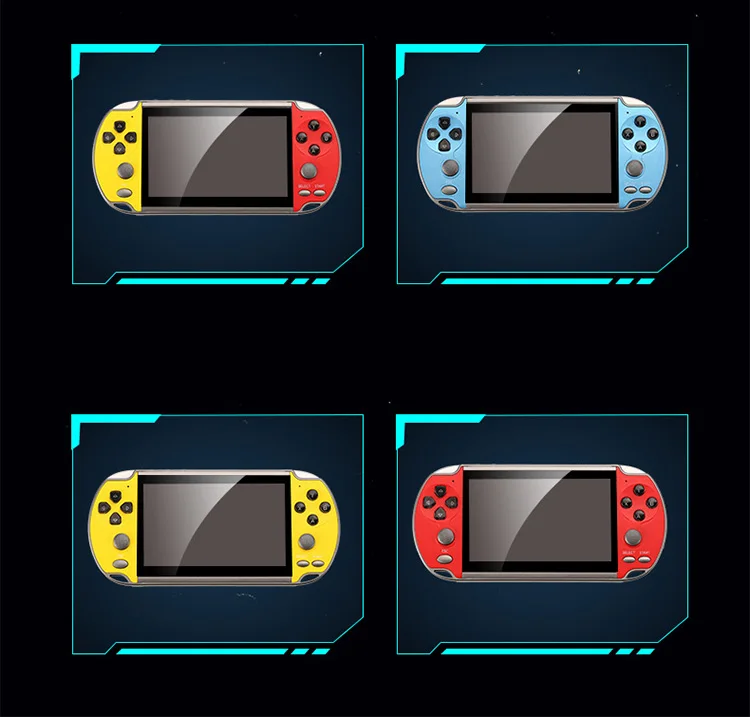 YLW X7 Plus Handheld Game Console - 5.1 Inch Retro Fun