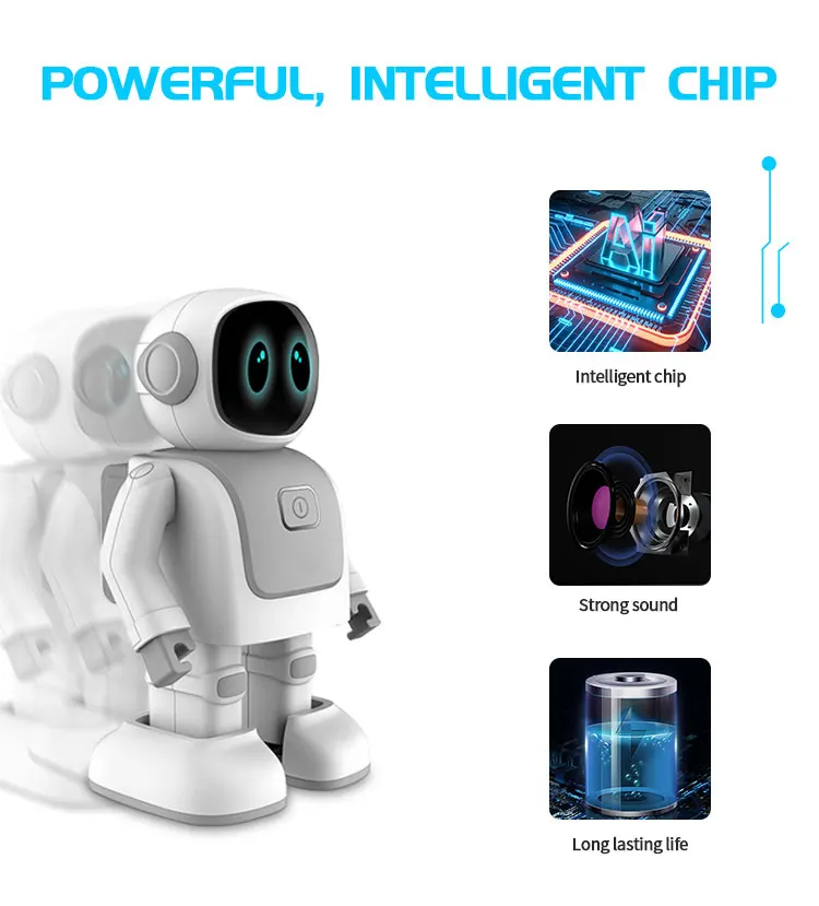 Fashion Chatting Interact  Robot  Educational  Robot Toy  Dancing Robot Bluetooth Speaker
