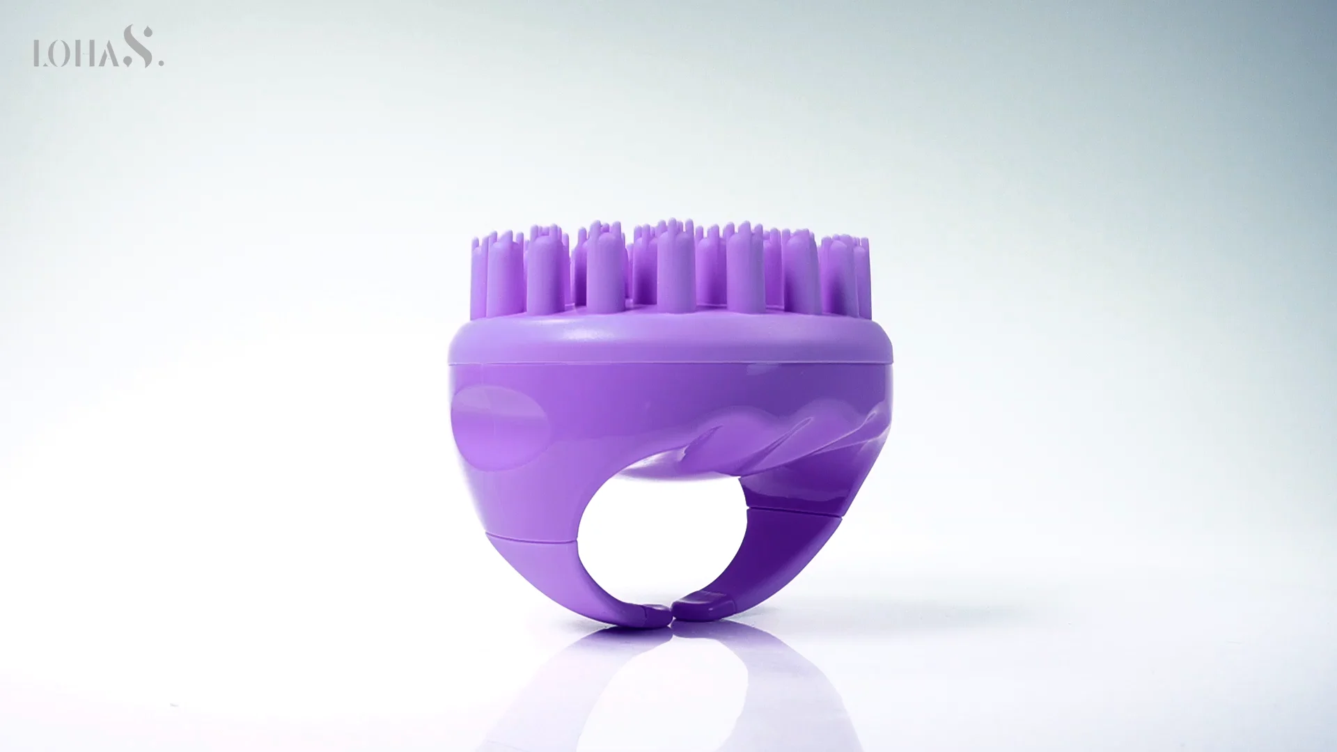 Purple Korean Style Scalp Massage Silicone Shampoo Brush Buy Scalp