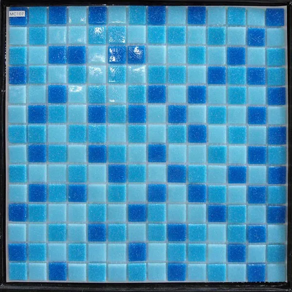 Blue Glass Mosaic Tile 8mm Thick product sample
