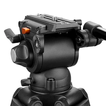 E-IMAGE  EG03A2  67-Inch Professional Camera Video Tripod with Fluid Head and Carrying Bag detail image