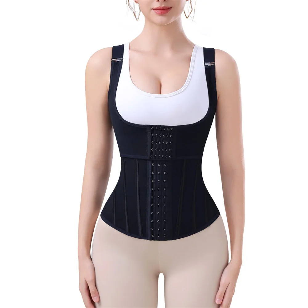 Shaping Belt Double Trimmer Tummy Control Shaper Waist Cincher Wrap Girdle Corset Vest Shoulder Strap Waist Trainer Shaperwear details