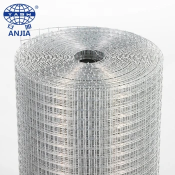 High Quality Electro Galvanized 2x2 1x1 Hole Size Welded Wire Mesh Roll For Public Place Welding Fence Plants