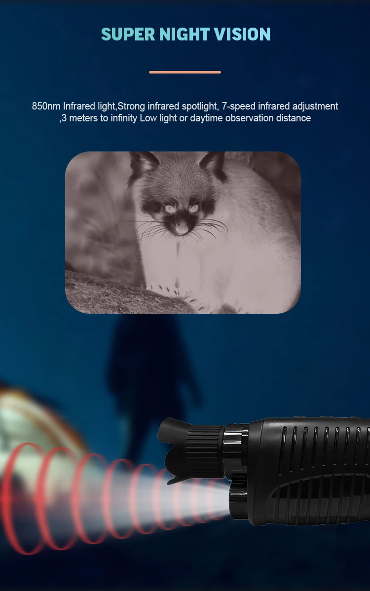 1080P FHD Night Vision Telescope Night Hunting Digital Instrument Infrared Optical 4X Night Vision