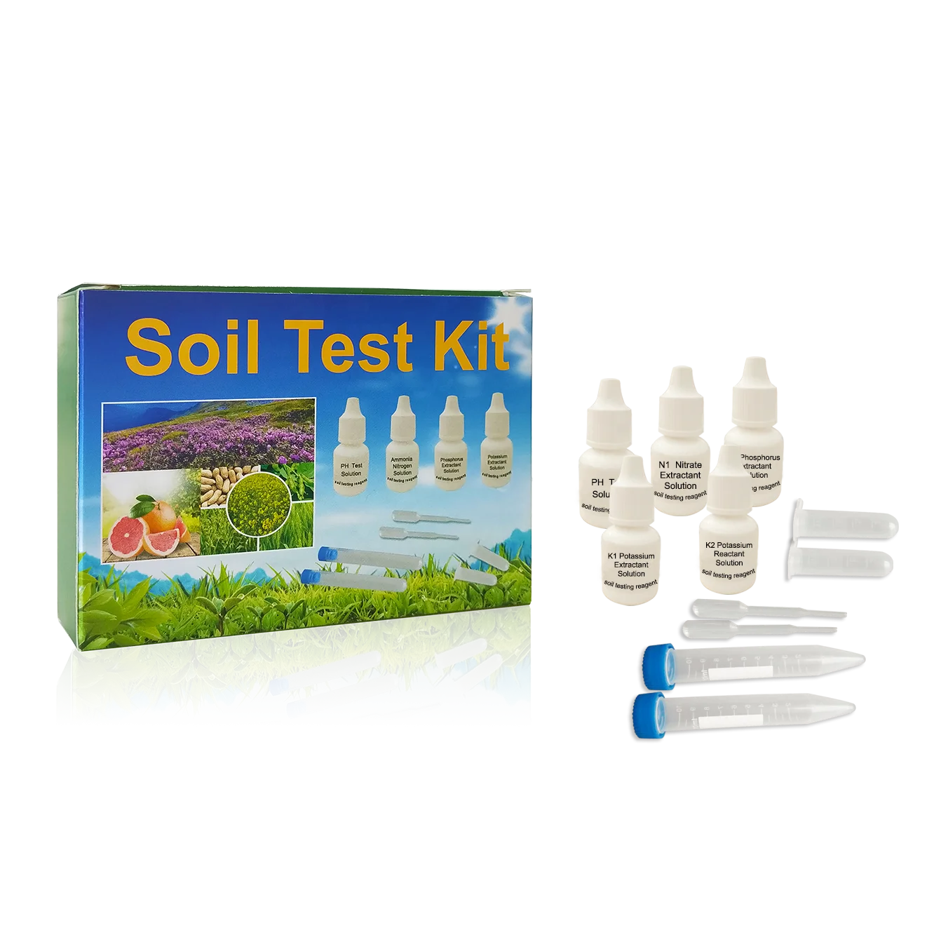 Soil Test Reagent Hot Sell For Npk And Ph Low Moq And Easy Test Test 4 ...