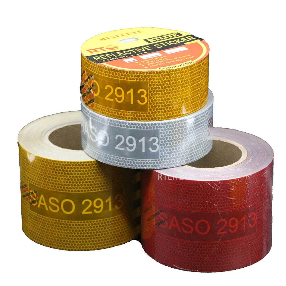 High Visibility Customized Road Marking Factory Price Waterproof Truck SASO 2913 Reflective Tape