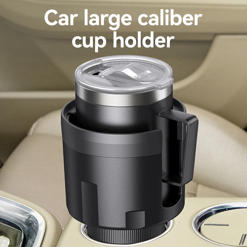 Universal Plus Integral Upgraded Car Cup Holders Adjustable Base Expander Organizer for Large Cups Coffee & Water Cup Holder