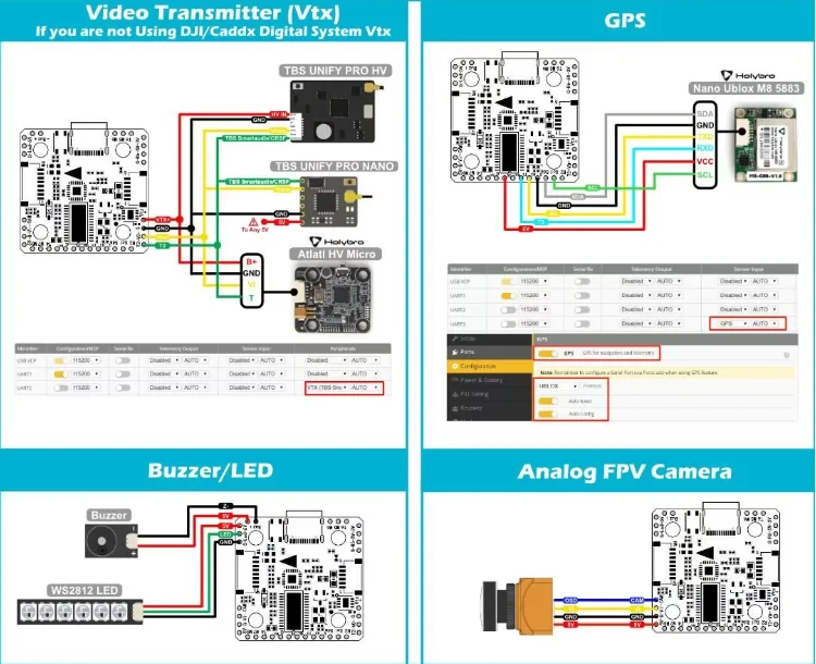 F4 V2.4 Stack MPU6000 F4 Flight Controller Tekko32 F4 50A /60A/65A 4in1 ESC-Atlatl HV V2 VTX for FPV details