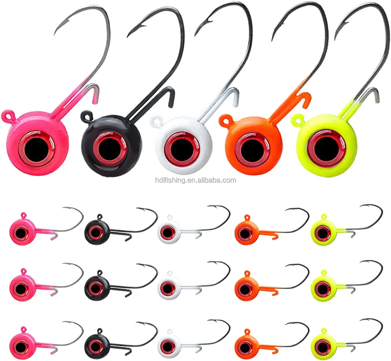 New Colors Jig Heads For Crappie Fishing Jigs Small Lead Head Jig 1 ...