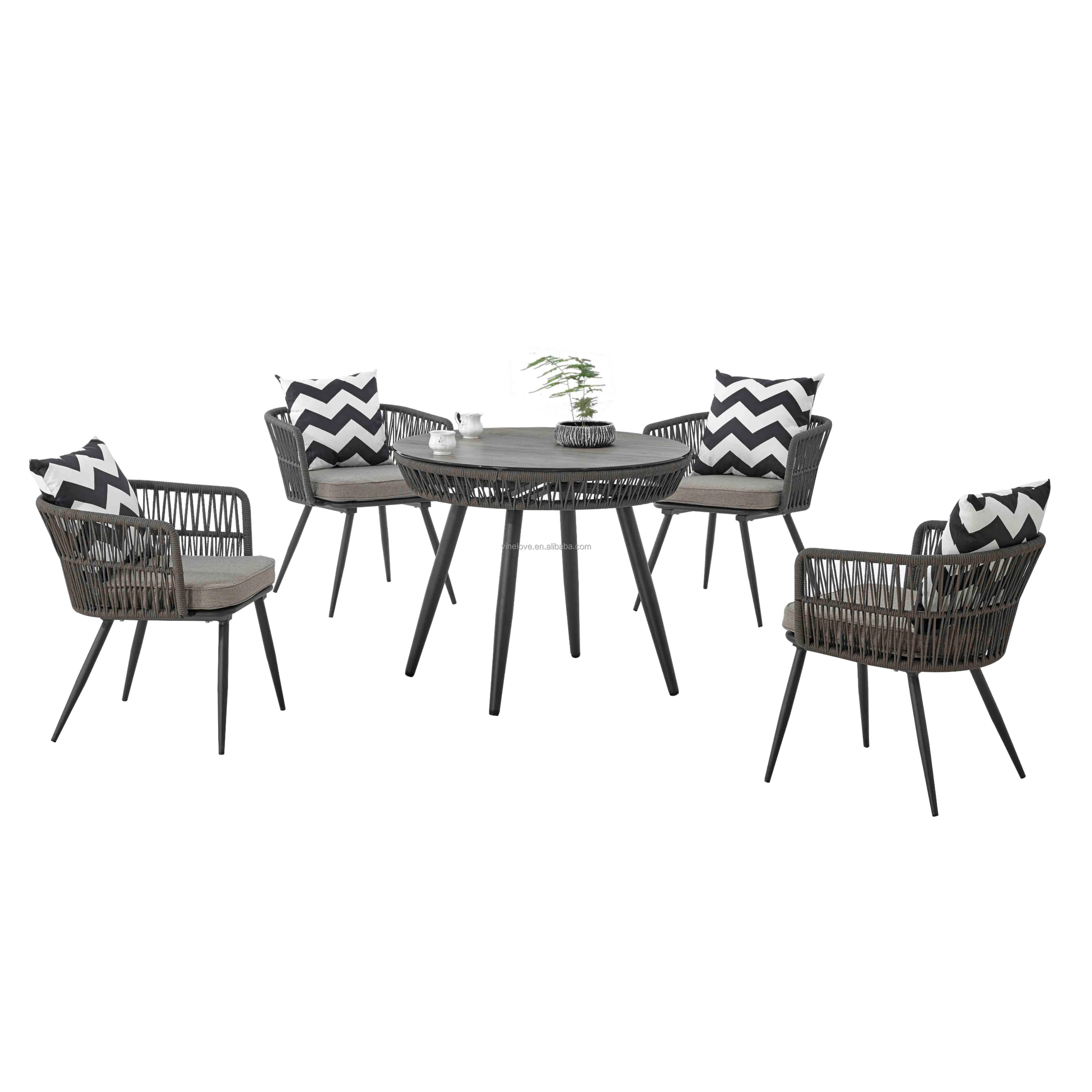 Modern And Fashion Style Outdoor Garden Table And Chair Set Dining