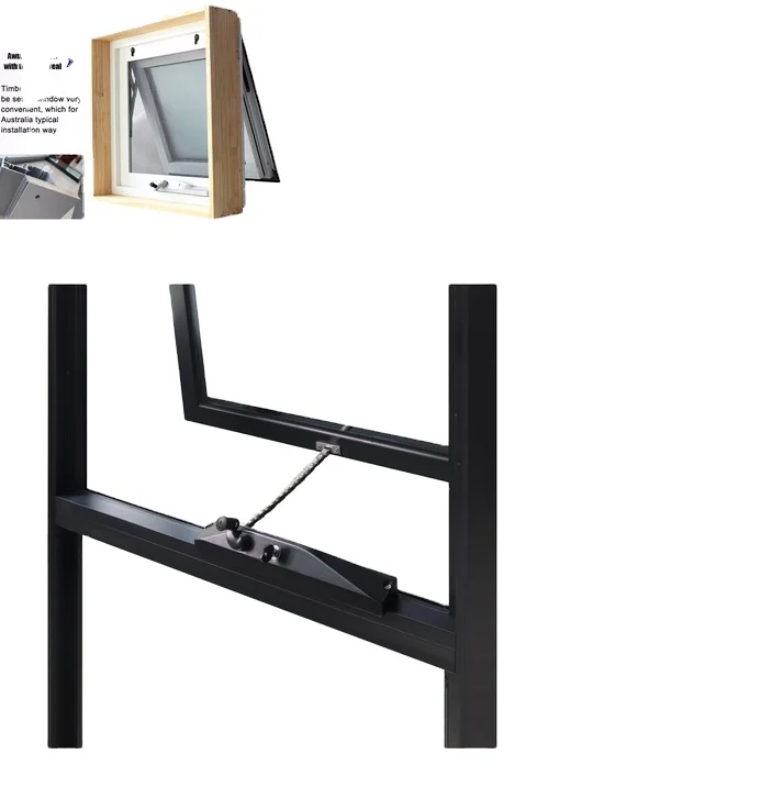 Australia As2047 Standard Aluminum Awning Windows Double Tempered Glass