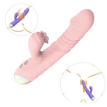 Silicone Purple G Spot Vibrator 10 Mode Vibrating Vibrator For Woman