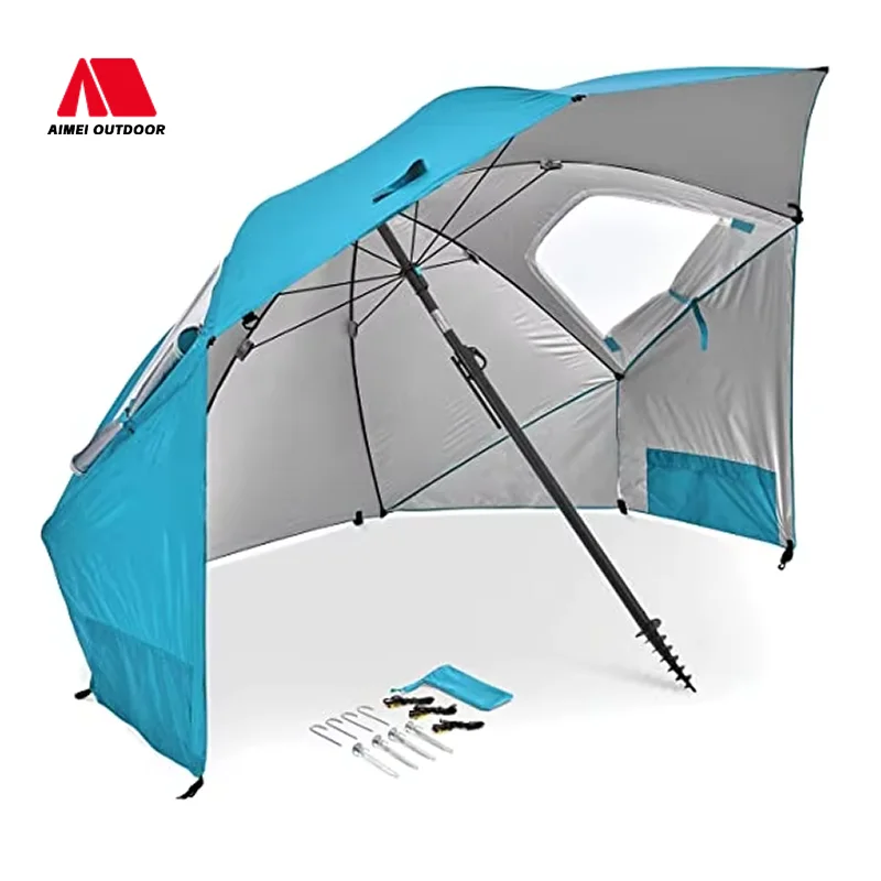 Großhandel mit individuell anpassbaren, wind- und UV-beständigen Sonnenschirmen für den Außenbereich, z. B. für Angeln, Strand oder Camping, sowie seitliche Angelzelte_voghion.com