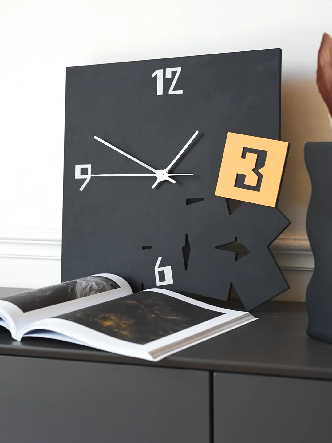 Noridongsan New Arrived Wall Clocks Home Decoration Stacked Squares