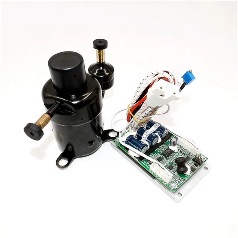FSThemo Vertical Type  12v 24cv 48v  Dc air Conditioner Cooling Cold Micro Tiny Rotary Refrigerator Compressor With Control PCB