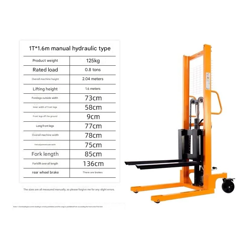 High Quality Heavy Duty Manual Stacker CE Certified ISO 9001 Compliant for Warehouse Logistics and Industrial Use Manual Stacker manufacture