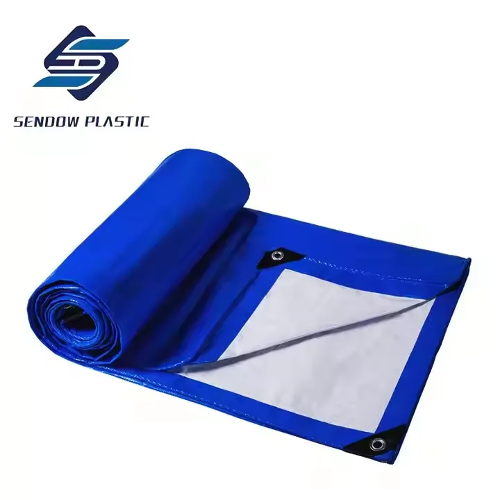 Custom Color Eco-Friendly PE Tarp Acid Alkali Resistant Waterproof PE Mesh Fabric for Outdoor Item Protection Durable Car Cover