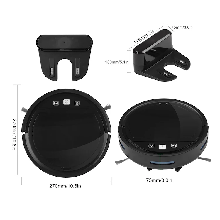 IXIU Smart APP Control Wifi Connection Automatically Recharging Cleaning Robot E118HW Sweeping Robot