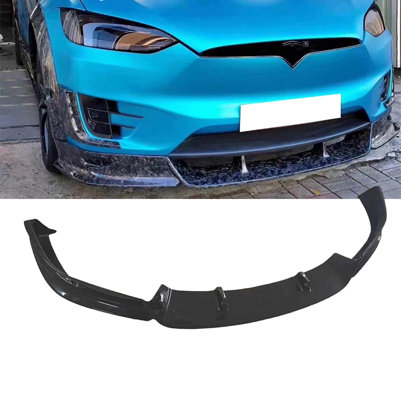 Carbon Fiber Material For Tesla Model X  Body Kit Front Lip Splitter Side Skirts Rear Lip Diffuser