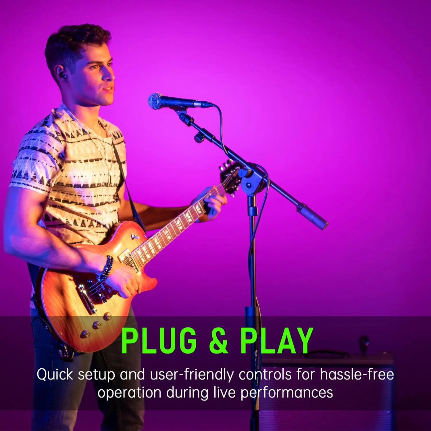 Xvive U2 2.4GHz Rechargeable Wireless Guitar System Electric Guitar Bass Violin Keyboard Transmitter Receiver Effects Bridge