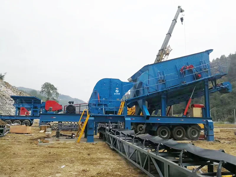 Mobile Sand Screening Machine Mining Quarry Aggregate Gravel Washing Vibrating Screen Plant Ore Application Motor Core for Sale