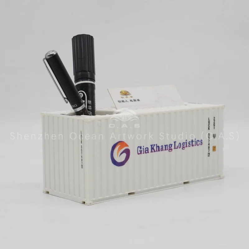 Exquisite Matson shipping container model, works as pen container and desktop storage box. Factory supports custom made logos and colors. Great maritime gift for shipping & logistics firms, perfect for office decoration, exhibition display. Durable material, available for sample and bulk wholesale orders.Amber@vesselmodel.com Tel：+86 18038048785