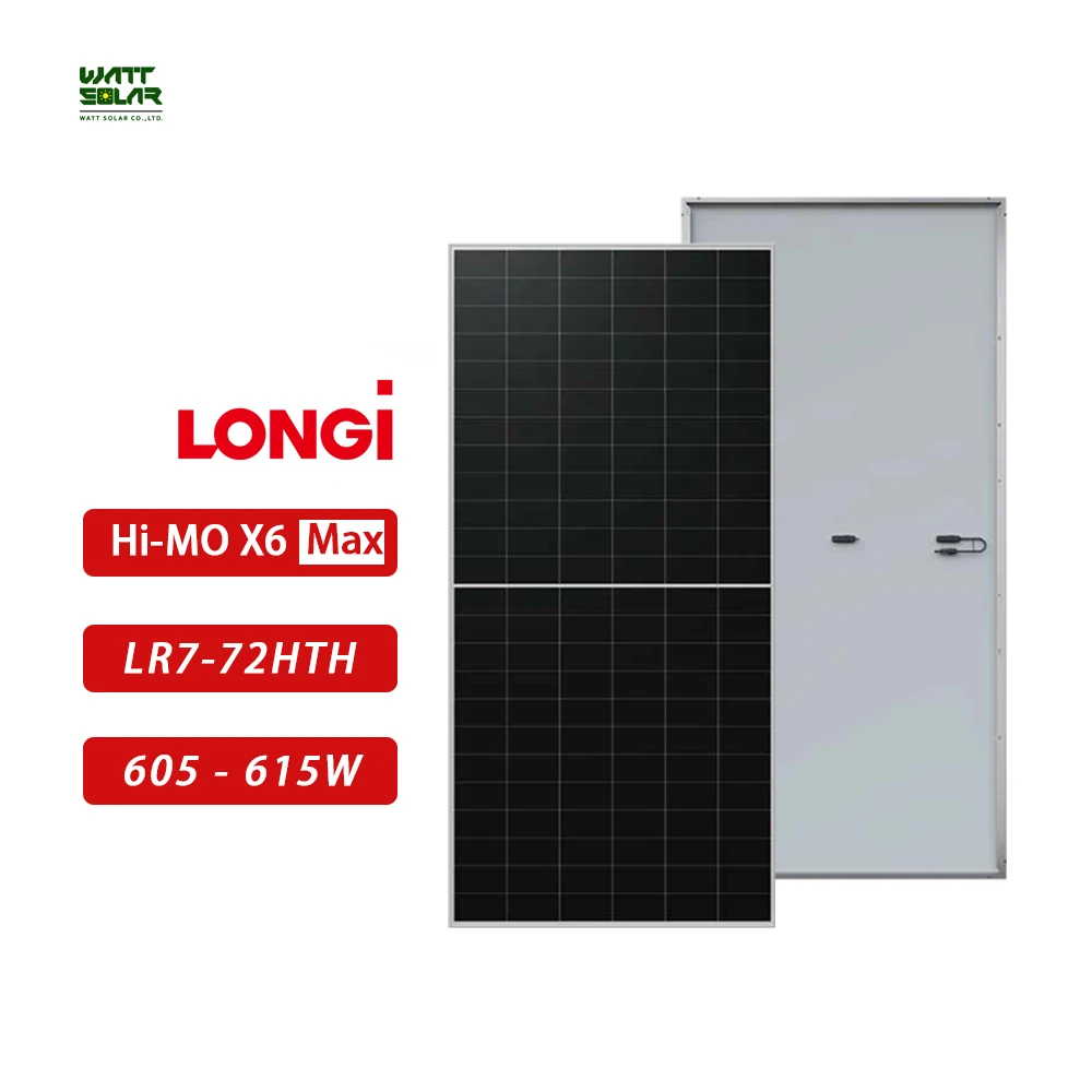 Painel Solar Longi Hi-MO X6 MAX 615w Eficiente - 25 Anos Garantia