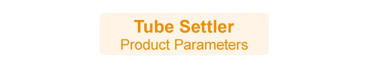 Lamellar Separators Tube-based Sedimentation Elements For Settling ...