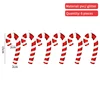15cm red and white 9-character crutches (6)