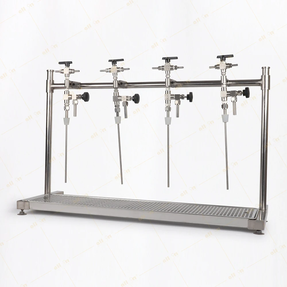 All in Brew Micro Brewery Low Cost 4 Head Counter Pressure Beer Bottle Filler Isobaric Beer Manual Bottle Filling Machine