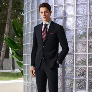 HARCHOY Men's Bespoke Business Costume Set For Men Suit High End Casual Solid Color Formal S Able Meetings
