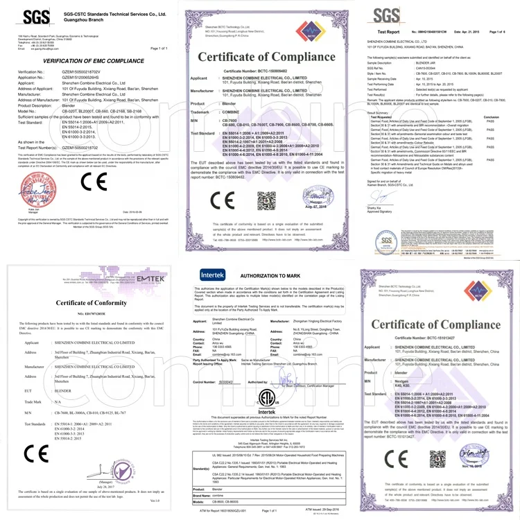 Мощный коммерческий блендер из нержавеющей стали с 6 лезвиями, 25 мм