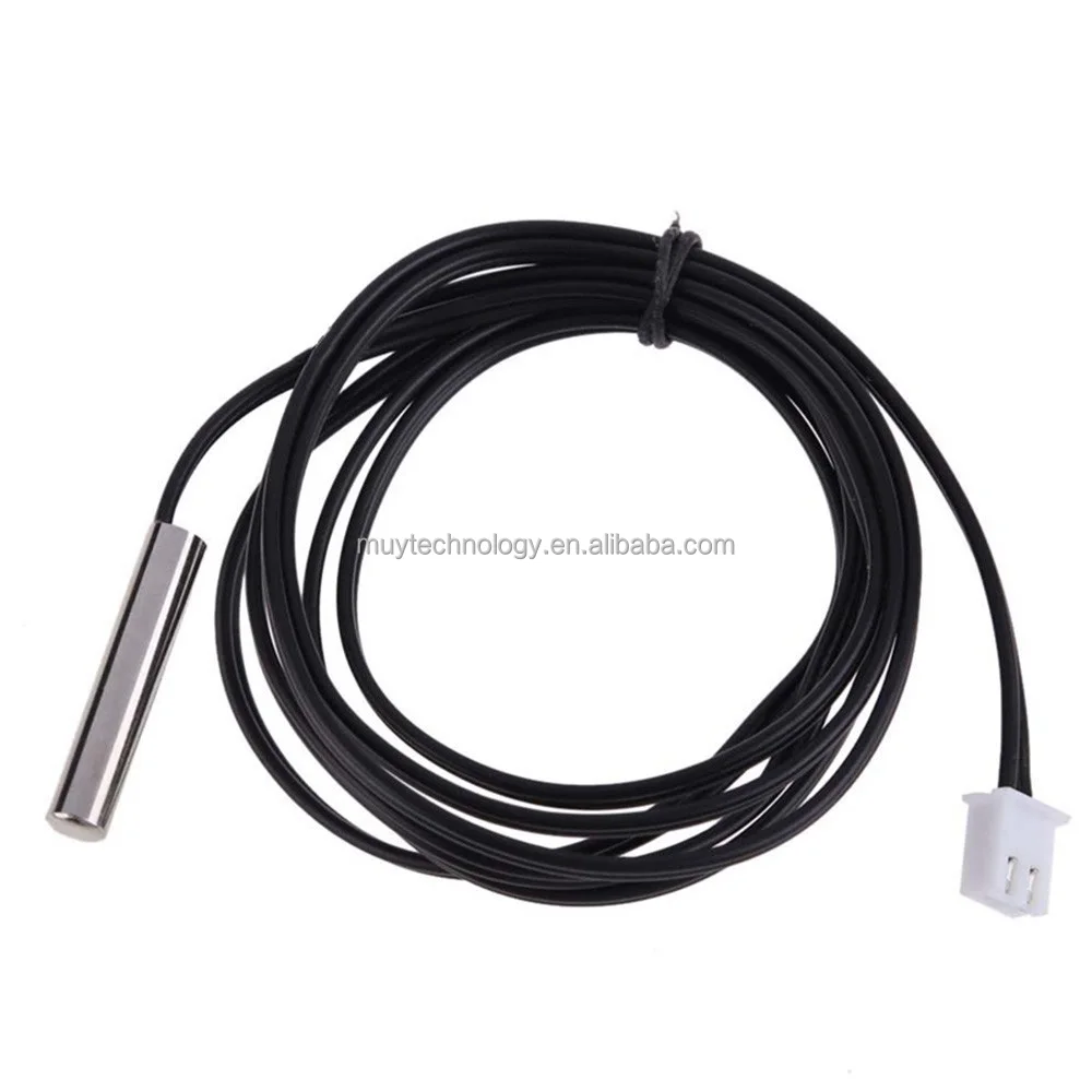 Customized NTC Temperature probe ntc 10k 20k thermistor blue cable for fridge refrigerator