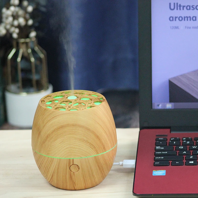 Upgraded 120ml Essential Oil Diffuser Cool Mist Humidifier with 7 Colors Lights  Waterless Auto Off for Home Office Room